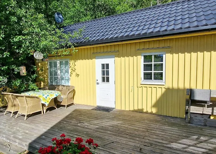 Yellow House By The Fjord In Idyllic *